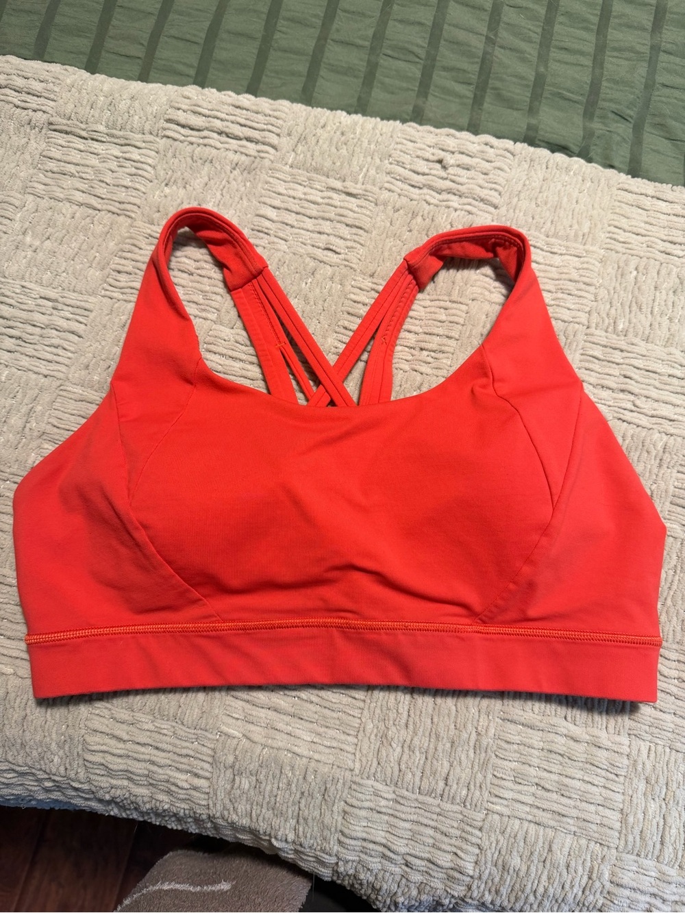 lululemon athletica Red Strappy Sports Bra